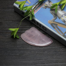 Load image into Gallery viewer, Pro Natural Rose Quartz Gua Sha Board Massage Pad - ErikalaBeauty