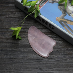 Pro Natural Rose Quartz Gua Sha Board Massage Pad - ErikalaBeauty