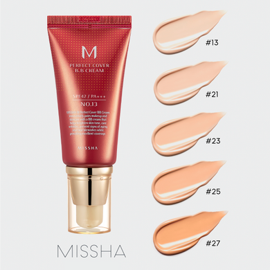 MISSHA Perfect Cover BB Cream SPF42/PA+++ 50ml Korean Cosmetics