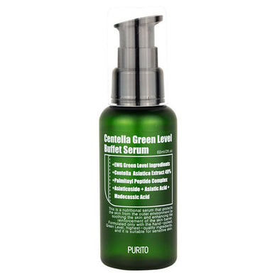 PURITO Centella Green Level Buffet Serum 60ml Face Cream Facial Skin Crea Serum Essence Anti Wrinkle Whitening Moisturizing